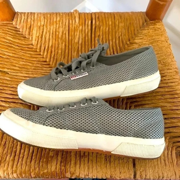Superga Shoes 2750 Metallic Grey Silver Cotu Classic Sneakers 6.5 - Picture 6 of 13
